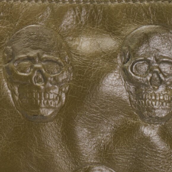 IO PELLE Made In Italy Leather Multi Skull Crossbody - Picture 4 of 4